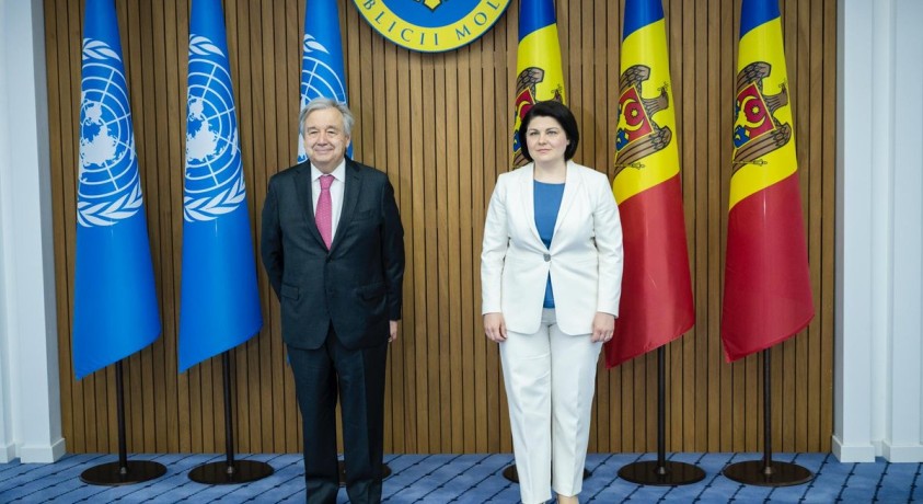 გაეროს გენერალური მდივანი ანტონიუ გუტერეში მოლდოვას ესტუმრა