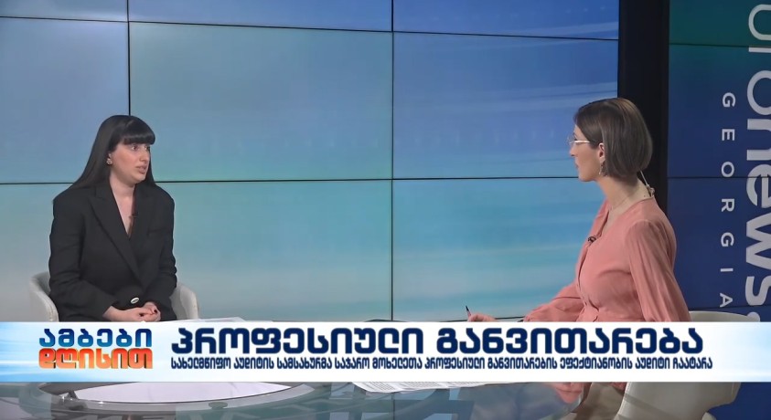 პროფესიული განვითარება – სახელმწიფოს მომსახურების სფეროს აუდიტის დეპარტამენტის მთავარი აუდიტორი, ნანა ვაჩაძე