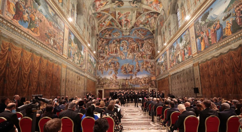 სიქსტის კაპელაში სამების საკათედრო ტაძრის საპატრიარქო გუნდის ისტორიული კონცერტი გაიმართა