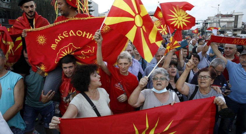 ჩრდილოეთ მაკედონიის მოსახლეობის ნაწილი საკონსტიტუციო ცვლილებებს მხარს არ უჭერს