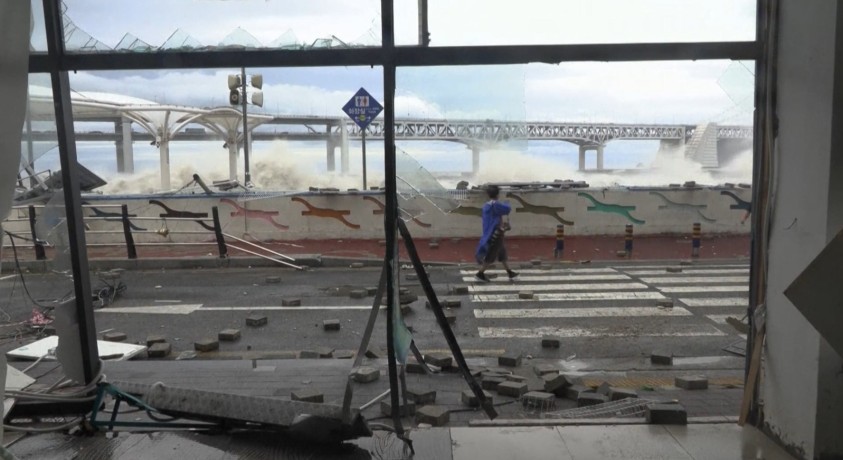 ბოლო ათწლეულების განმავლობაში ყველაზე ძლიერი ტაიფუნი სამხრეთ კორეაში