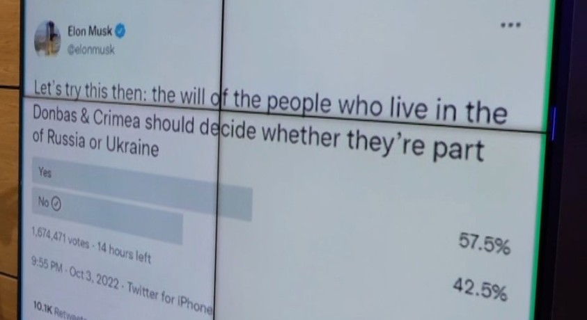 ილონ მასკის მშვიდობის ვერსია – მასკი ტვიტერზე უკრაინის ომზე წერს