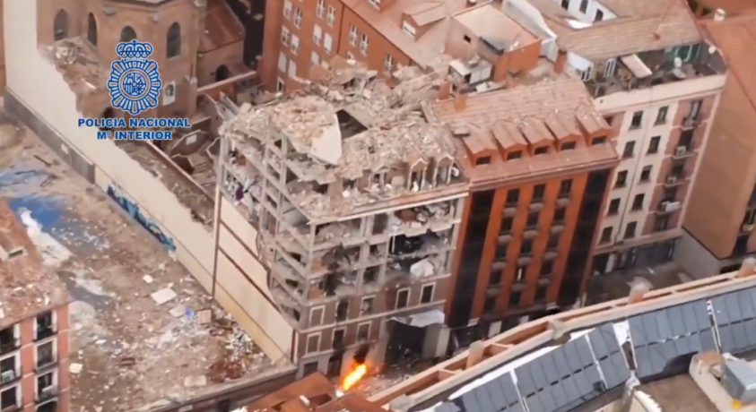 მადრიდში შენობაში მომხდარ აფეთქებას 2 ადამიანი ემსხვერპლა