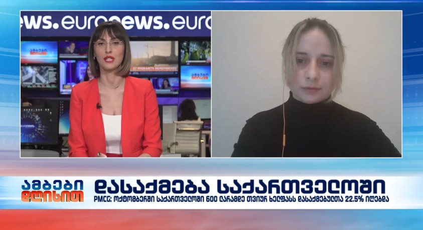 დასაქმება საქართველოში – PMC კვლევითი ცენტრის მკვლევარი, სოფო ბასილიძე