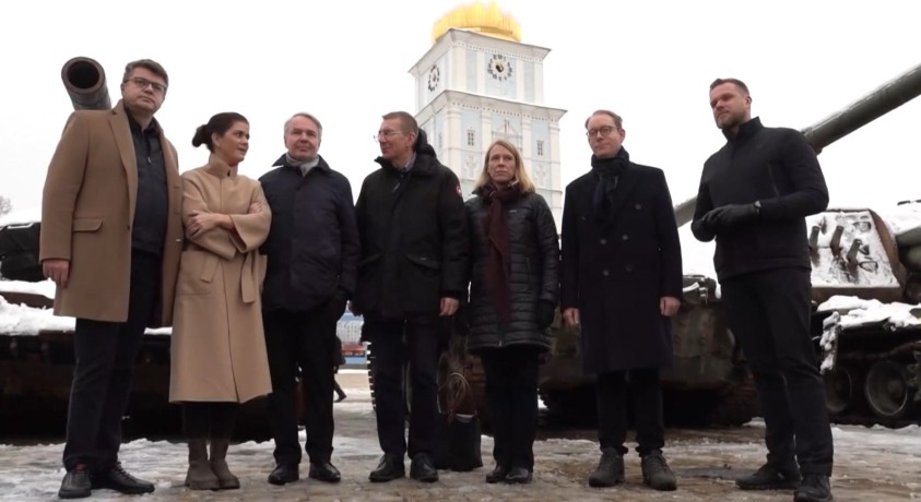 კიევს შვიდი ქვეყნის საგარეო საქმეთა მინისტრი ეწვია