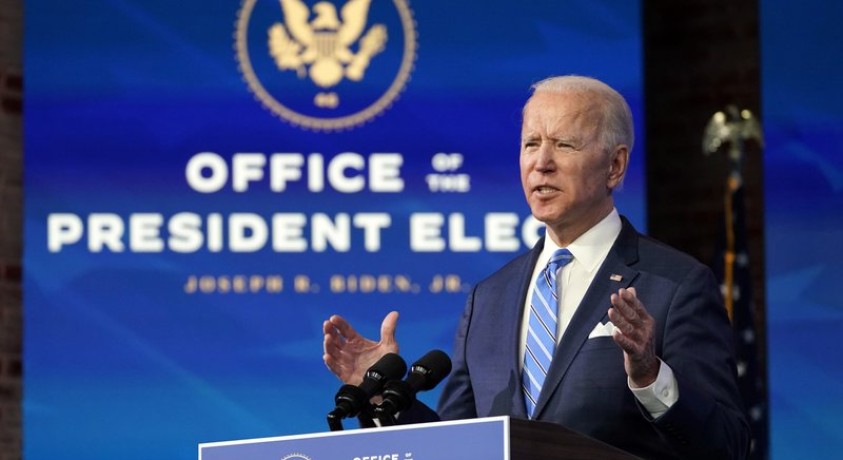 აშშ-ის პრეზიდენტი ჯო ბაიდენი კორონავირუსის წინააღმდეგ სამოქმედო გეგმას ადგენს