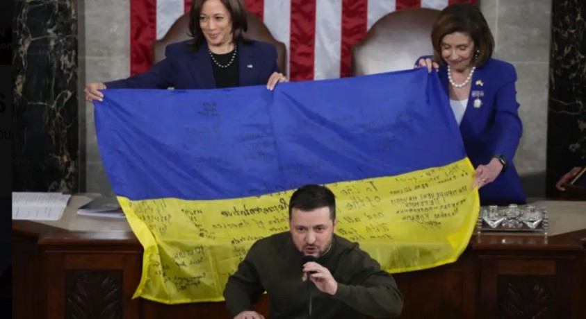 ვოლოდიმირ ზელენსკიმ შეერთებული შტატების კონგრესს სიტყვით მიმართა