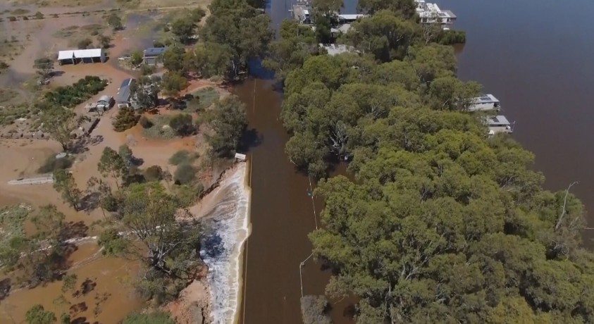 ავსტრალიაში წყალდიდობის შედეგად საცხოვრებელი სახლები დაიტბორა