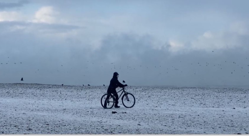 2021 წლის პირველი თოვლი ბათუმში