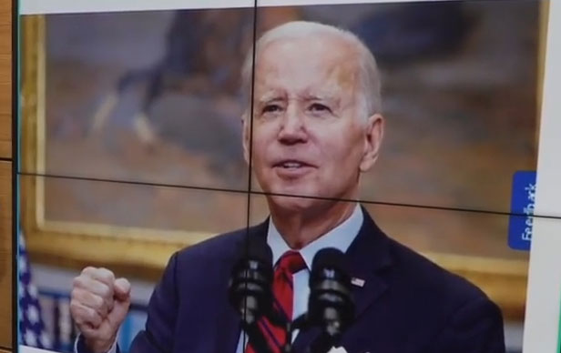 ჯო ბაიდენი: ცეცხლის შეწყვეტის შემოთავაზებით პუტინი ცდილობს ამოისუნთქოს