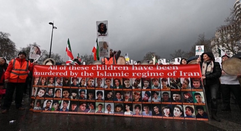 ევროპის ქალაქებში ირანში მიმდინარე ანტისამთავრობო აქციების მხარდამჭერი მსვლელობები გაიმართა