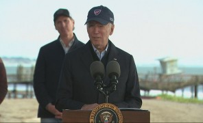 ჯო ბაიდენმა კალიფორნიაში სტიქიით დაზარალებულები მოინახულა