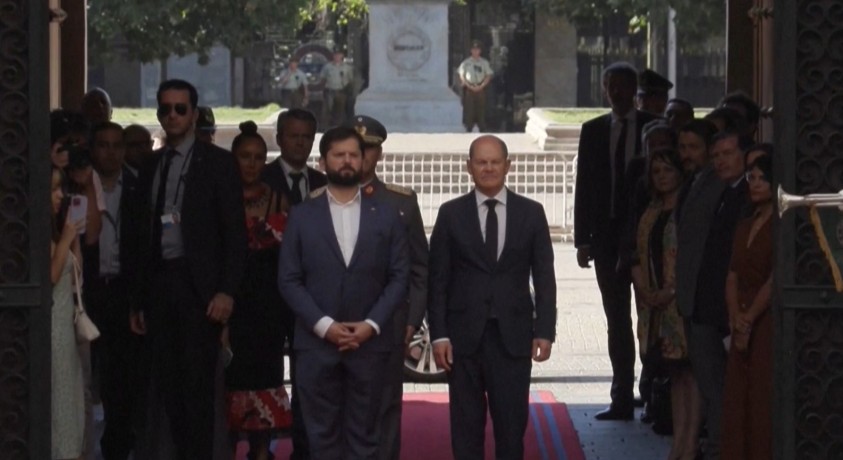 ოლაფ შოლცი ოფიციალური ვიზიტით ჩილეში ჩავიდა