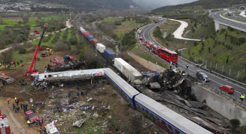 საბერძნეთში სარკინიგზო ავარიას 43 ადამიანი ემსხვერპლა