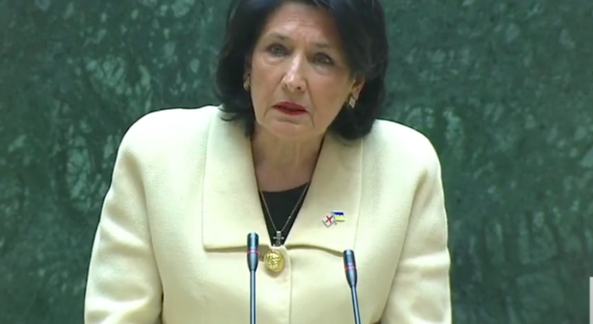 საქართველოს პრეზიდენტი მოსახლეობისთვის მიმართვას გეგმავს