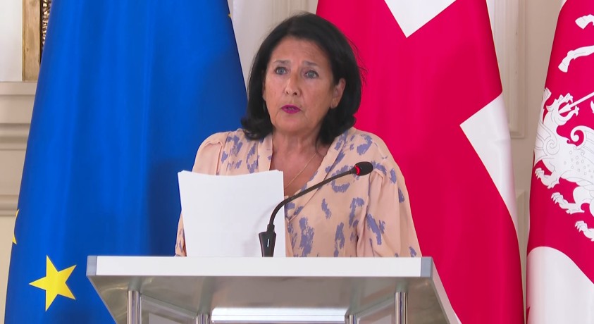 პრეზიდენტი: მივმართავ ჩვენს ელჩებს უცხოეთში – რას იცავთ, ან რას წარმოადგენთ, თუ არა ევროპულ მომავალს?