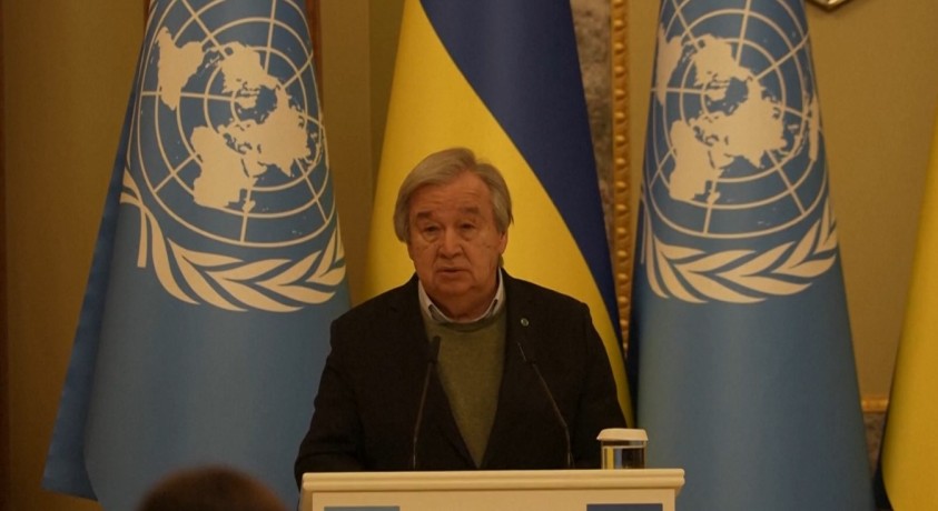 გაეროს გენერალური მდივანი კიევში მარცვლეულის მიწოდების საკითხის განსახილველად ჩავიდა