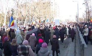 მოლდოვაში პროდასავლური მთავრობის წინააღმდეგ საპროტესტო აქცია გაიმართა