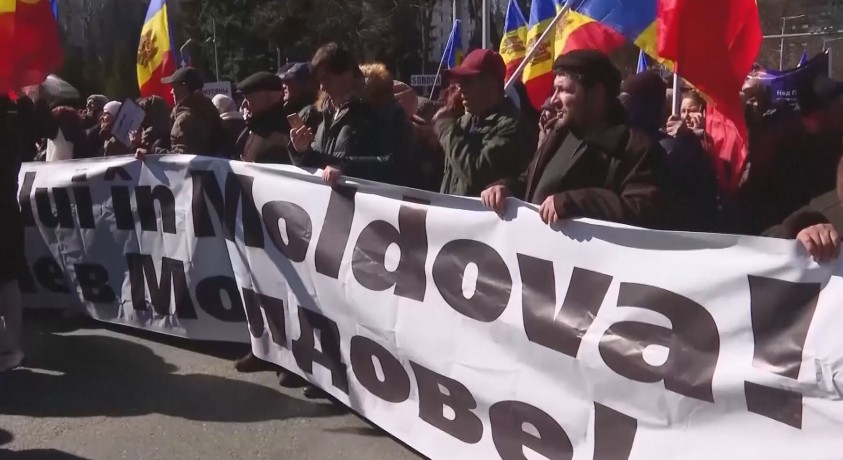 მოლდოვაში რუსეთიდან მართული აქციების თანაორგანიზატორები დააკავეს