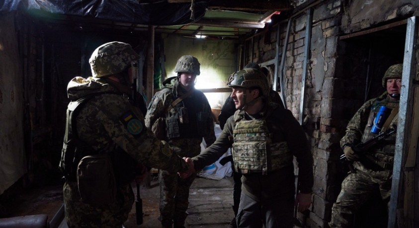 ვოლოდიმირ ზელენსკი დონეცკის რეგიონში ჩავიდა