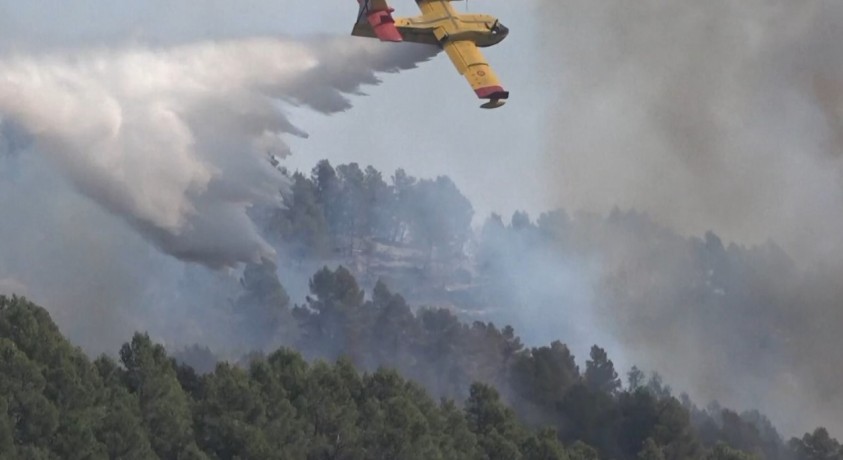 ესპანეთში ტყის ხანძარი მძვინვარებს
