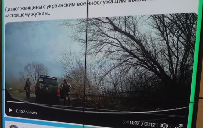 დადგმული ვიდეო უკრაინელების წინააღმდეგ