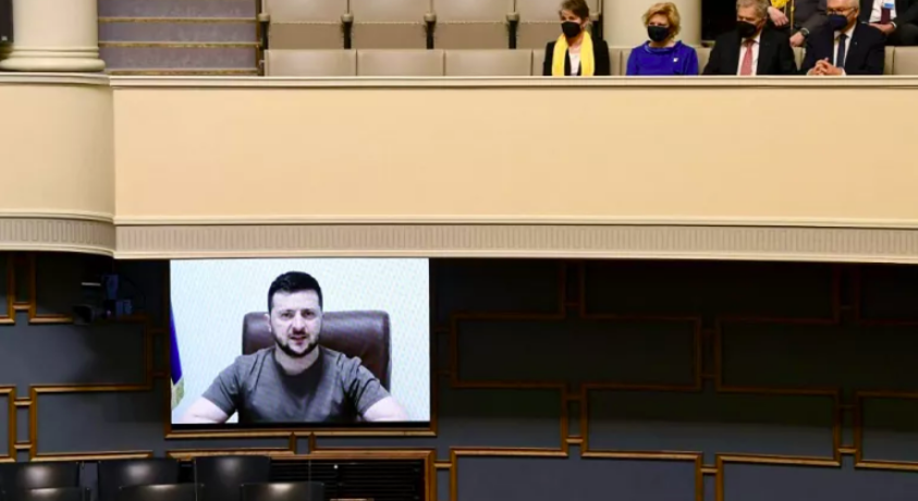 ვოლოდიმირ ზელენსკი ფინეთში მოულოდნელად ჩავიდა