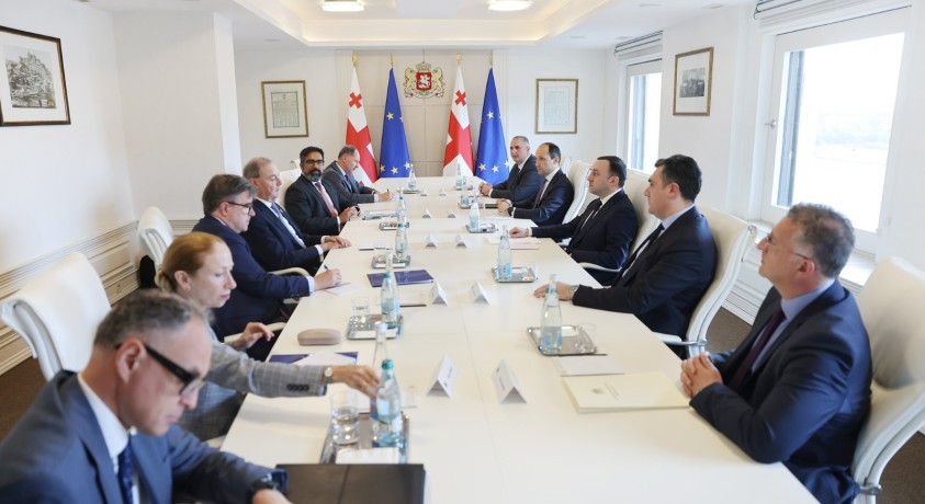 საქართველოს პრემიერ-მინისტრი სანქციების საკითხში ევროკავშირის, აშშ-ისა და გაერთიანებული სამეფოს წარმომადგენლებს შეხვდა