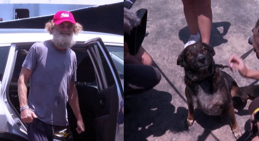 წყნარ ოკეანეში ორთვიანი გაუჩინარების შემდეგ, ავსტრალიელი მამაკაცი და მისი ძაღლი გადაარჩინეს