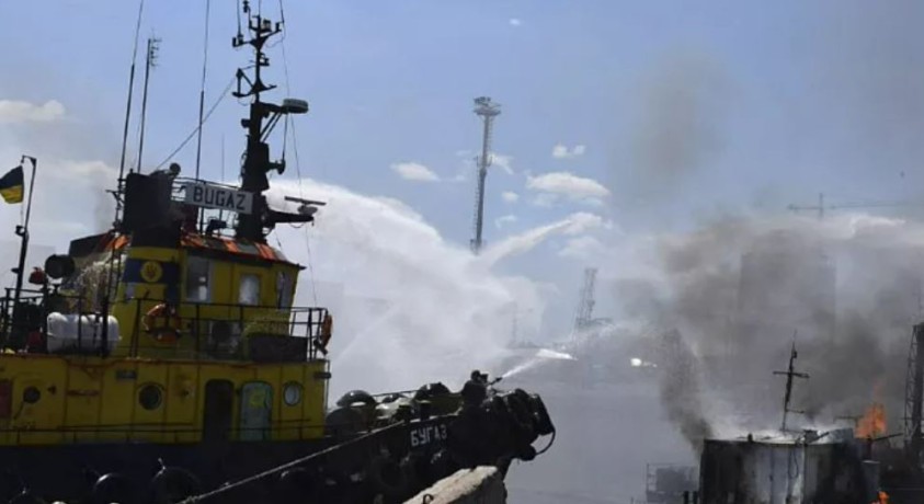 რუსეთმა მდინარე დუნაის სანაპიროზე არსებული პორტები დრონებით დაბომბა