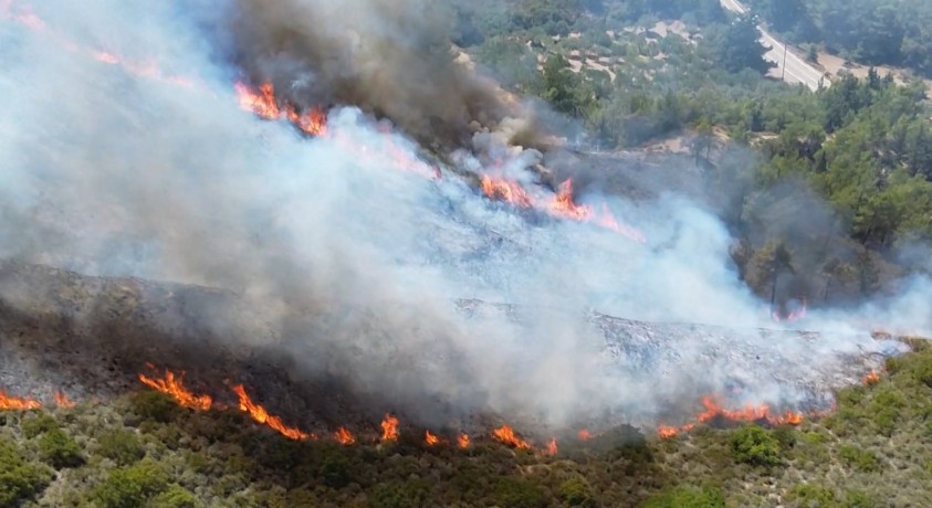 სახანძრო სამსახურის ინფორმაციით, საბერძნეთის კუნძულ როდოსზე ხანძარს აკონტროლებენ