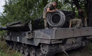 უკრაინული არტილერია ფრონტზე