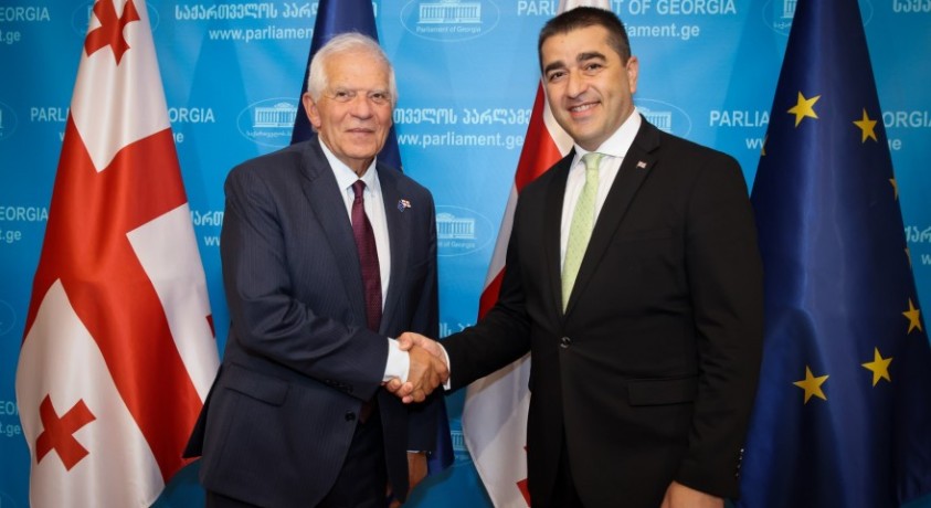 ჟოზეპ ბორელი პარლამენტის თავმჯდომარესა და წევრებს შეხვდა