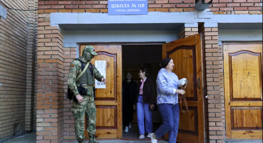 უკრაინის ხუთ ოკუპირებულ რეგიონში ადგილობრივი არჩევნები გაიმართა