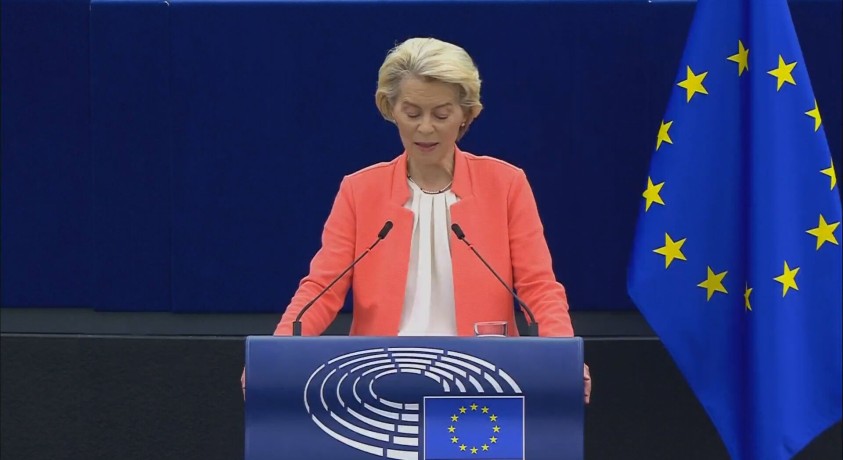 ურსულა ფონ დერ ლაიენი ევროკავშირის ყოველწლიური ანგარიშით წარდგა