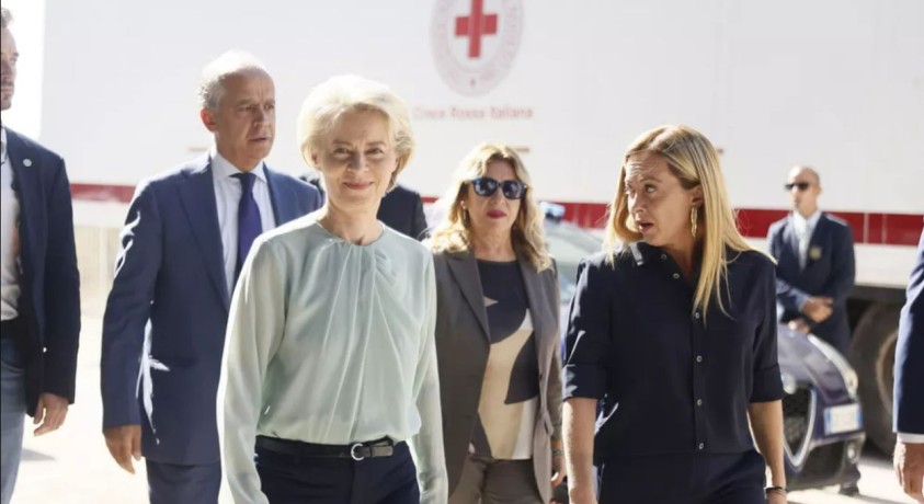 არალეგალურ მიგრაციას “ევროპული პასუხი” სჭირდება – ევროკომისიის პრეზიდენტმა იტალიის კუნძული მოინახულა