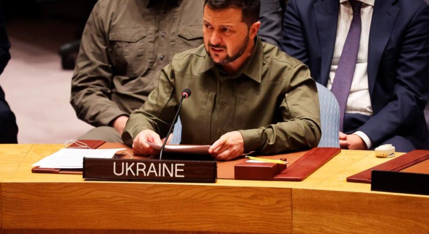 ვოლოდიმირ ზელენსკიმ გაეროს მოუწოდა რუსეთს ვეტოს უფლება ჩამოართვას