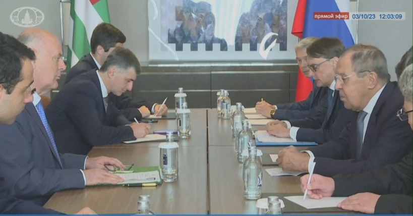 სერგეი ლავროვი სოჭში შეხვდა საქართველოს ოკუპირებული რეგიონების ე.წ. ლიდერებს