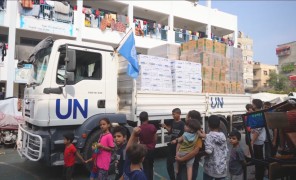 მსოფლიო სასურსათო პროგრამა ღაზის სექტორში მოსახლეობას ჰუმანიტარული ტვირთით ამარაგებს