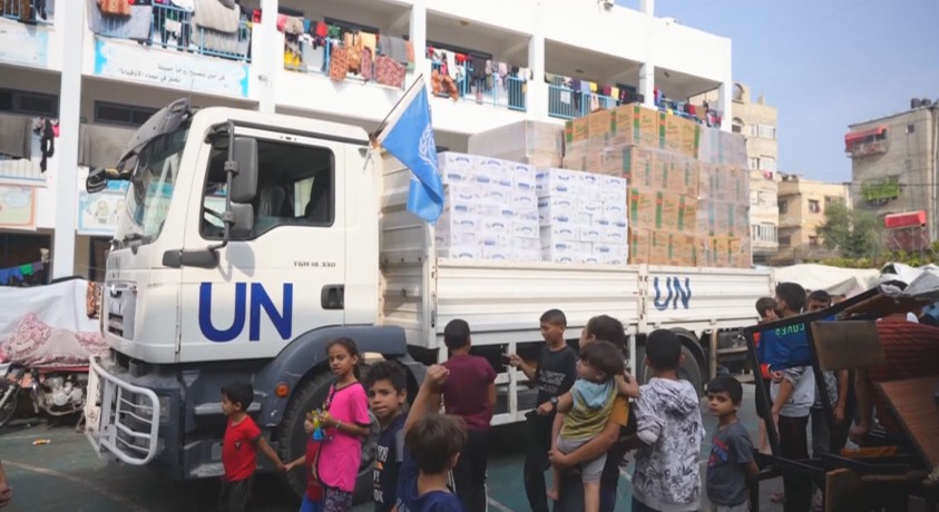 მსოფლიო სასურსათო პროგრამა ღაზის სექტორში მოსახლეობას ჰუმანიტარული ტვირთით ამარაგებს