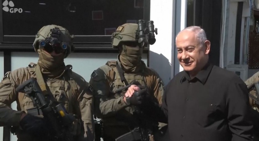 ისრაელის პრემიერი საპოლიციო ქვედანაყოფს შეხვდა