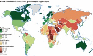 The Economist: საქართველოს დემოკრატიის ხარისხი 2019 წელთან შედარებით გაუარესდა