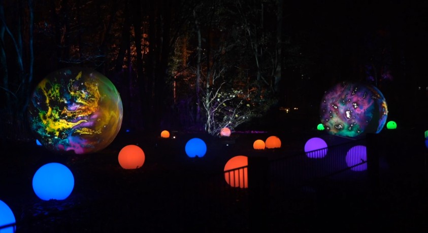 ბერლინის ზოოპარკი საშობაო განათებითა და სადღესასწაულო დეკორაციებით მორთეს