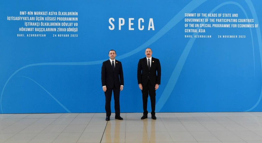 ირაკლი ღარიბაშვილი ილჰამ ალიევს ბაქოში შეხვდა