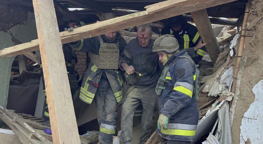 რუსული სარაკეტო იერიში უკრაინაში