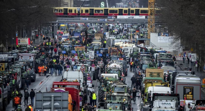 ფერმერები საფრანგეთში, რუმინეთსა და გერმანიაში პროტესტს განაგრძობენ