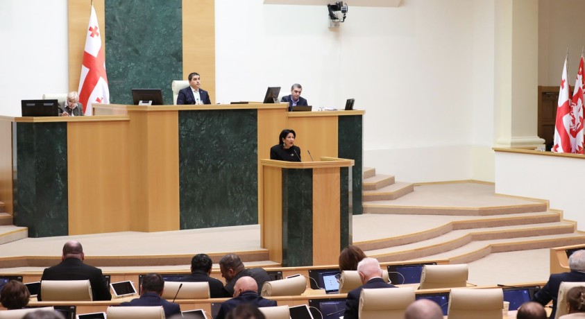 პრეზიდენტის ბოლო საპარლამენტო სიტყვა