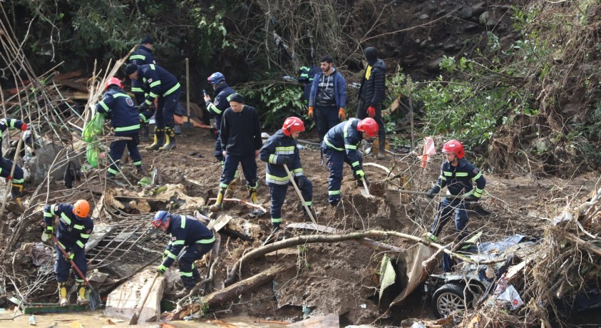 სოფელ ნერგეეთში სამძებრო-სამაშველო სამუშაოები გრძელდება