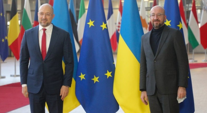 უკრაინის პრემიერი ბრიუსელში ევროპული საბჭოს პრეზიდენტს შეხვდა