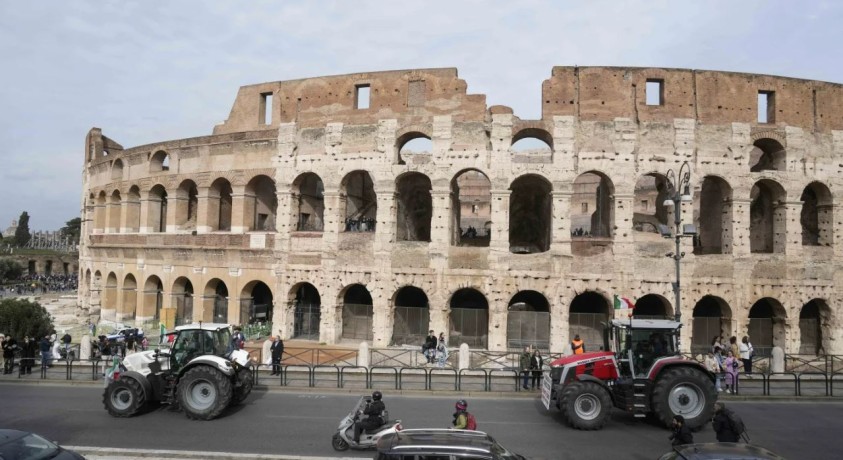 იტალიელმა ფერმერებმა რომში საპროტესტო აქცია გამართეს